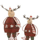 Reindeer Deco Metal Red Narrow 