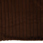 Plaid Corduroy Polyester Chocolade