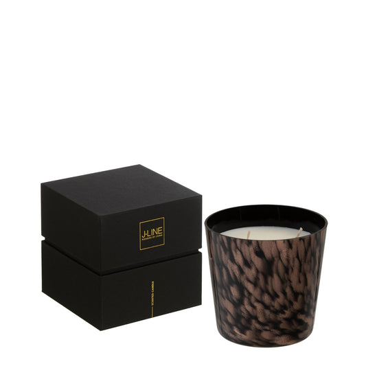 Geurkaars Noa Sandalwood Zwart/Goud Small-50u