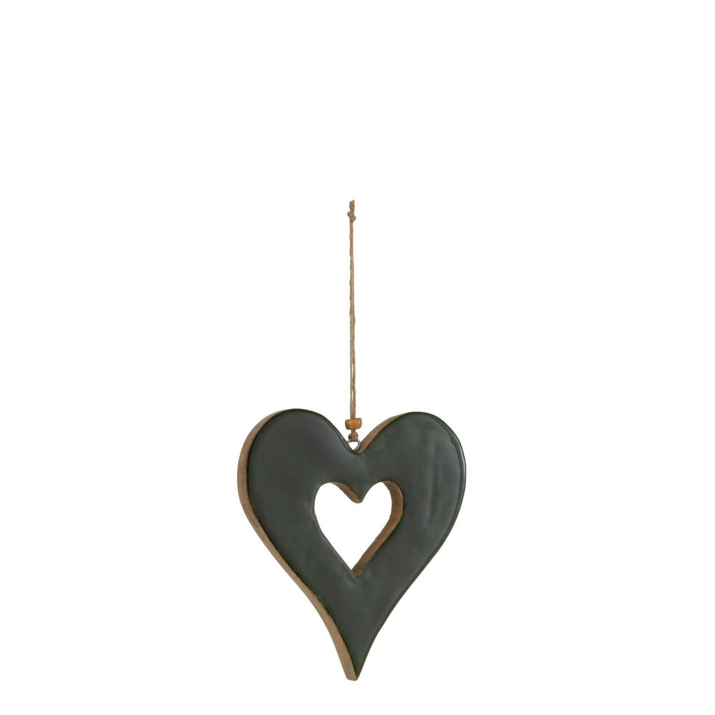 Pendants Heart/Christmas Tree From Wood Assortment (4 pieces) 