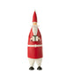 Kerstman Cadeau Ijzer Wit/Rood Large