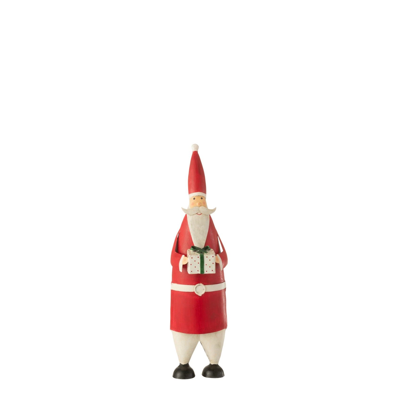 Kerstman Cadeau Ijzer Wit/Rood Small