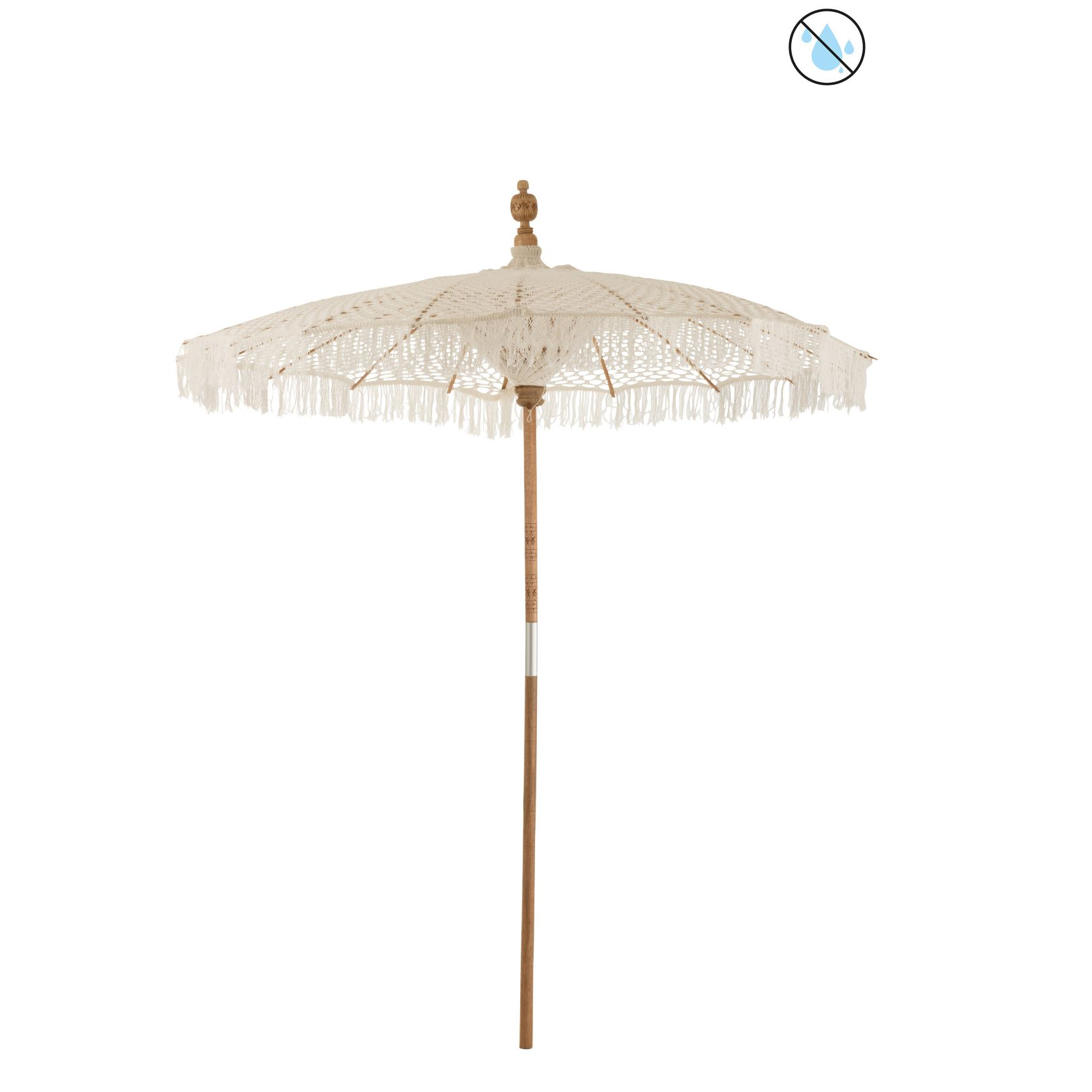 Parasol Macrame Katoen Wit Large