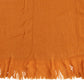 Plaid Fringe Polyester Ochre 