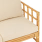 Sofa Elise+Kussen 2 Personen Rotan/Textiel Naturel/Wit Felika Ibiza Cocoozy