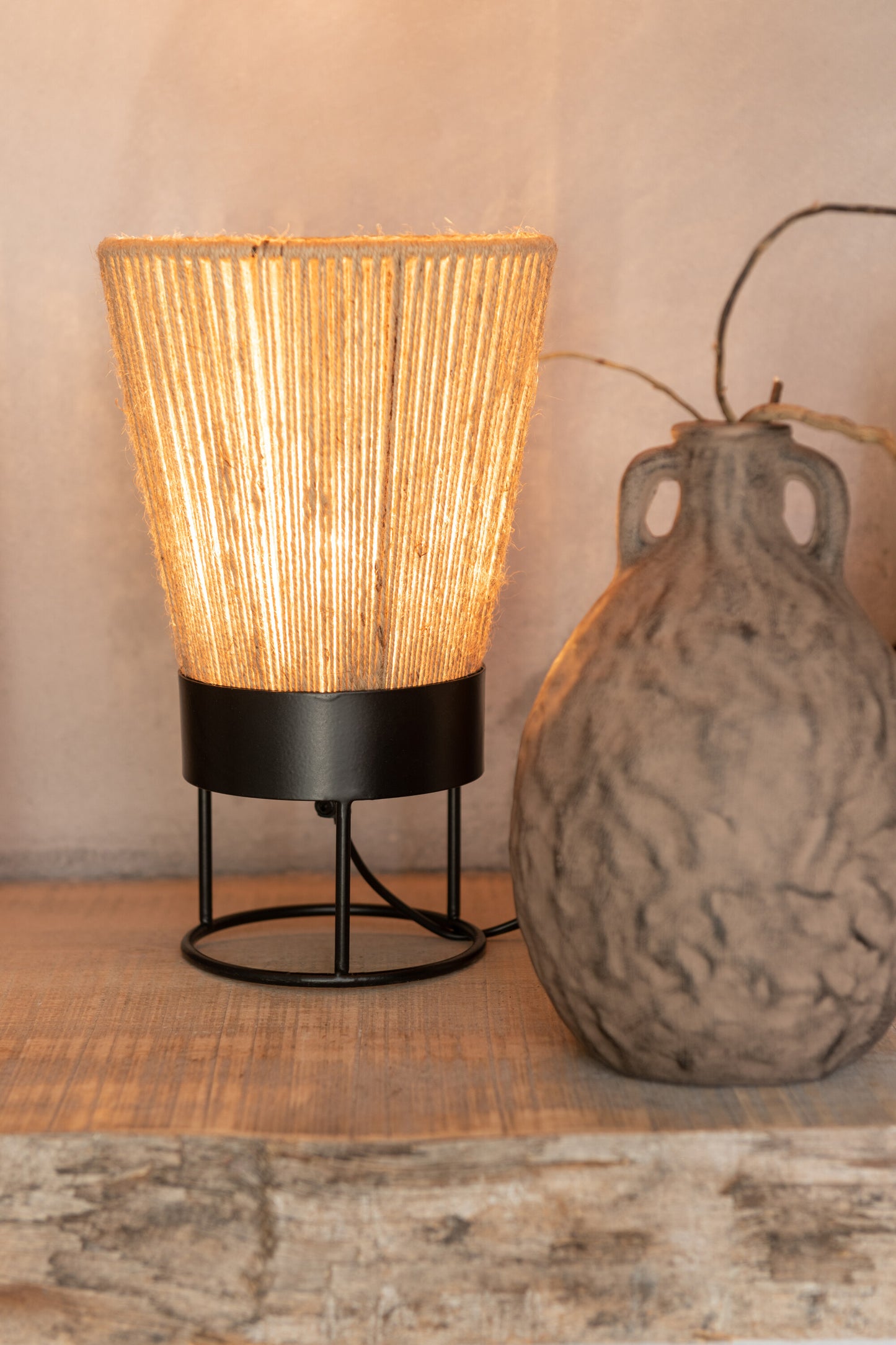 Table lamp Nina Jute Beige 