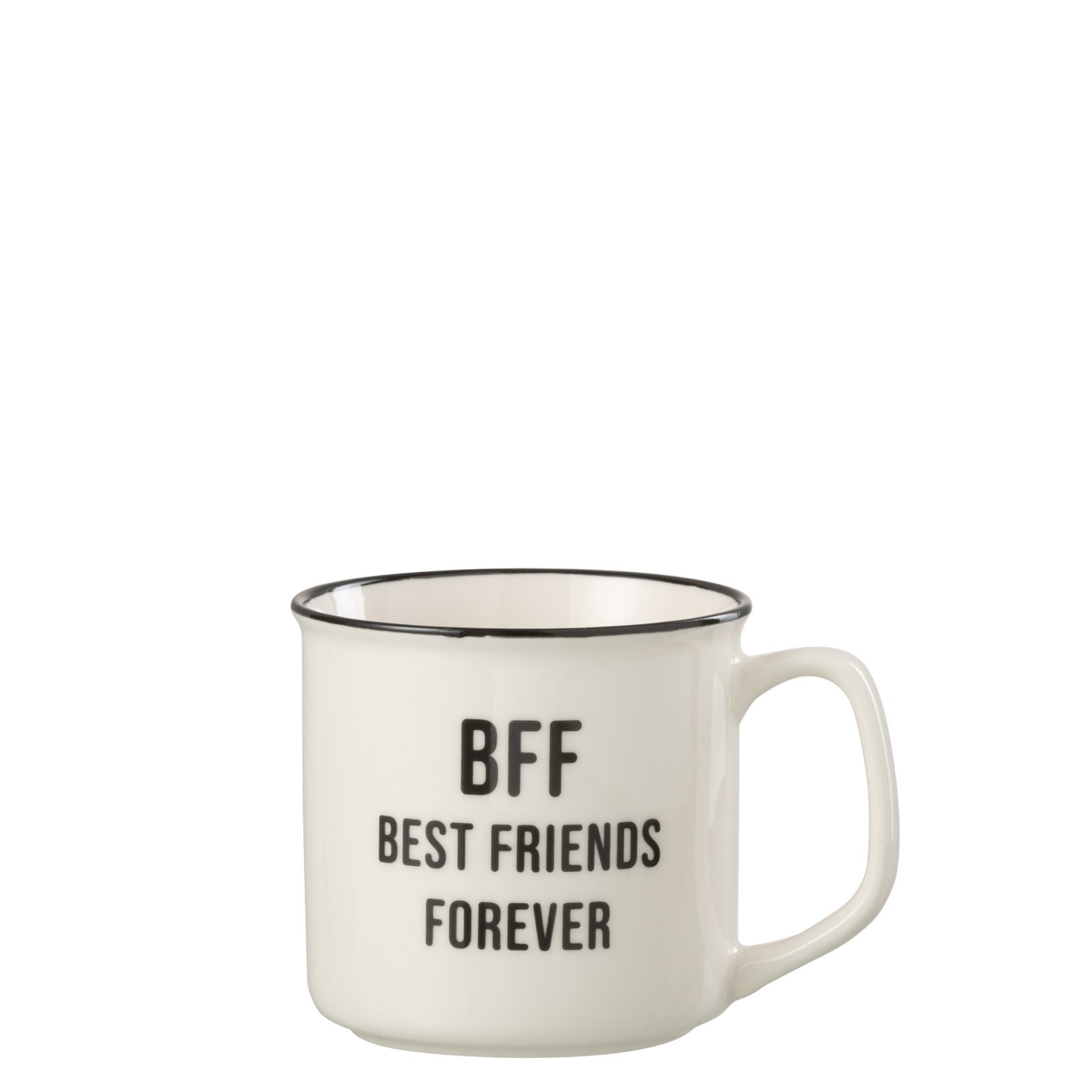 Tas Bericht Best Friend Porselein Wit / Zwart