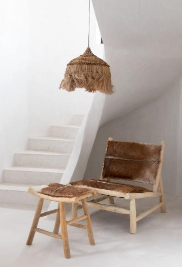 The Abaca Hoola Hanging Lamp - Natural - L 