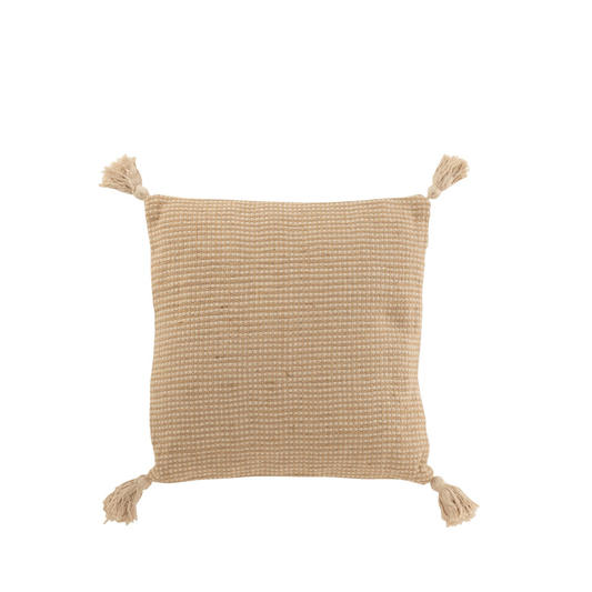 Coussin Jute Coton / Jute Beige / Marron 