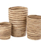 Set Of 3 Baskets Corn BeigeBrown 