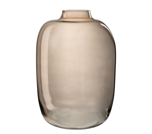 Vase Cleo Verre Ambre Large 