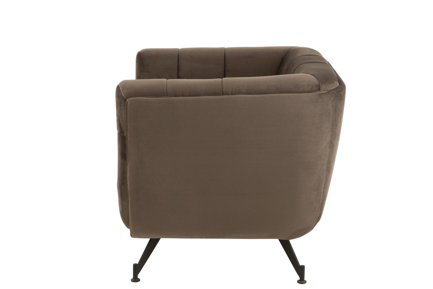 Lounge Chair 1-Seater Textile/Wood/Metal Dark Grey 