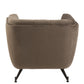 Lounge Chair 1-Seater Textile/Wood/Metal Dark Grey 