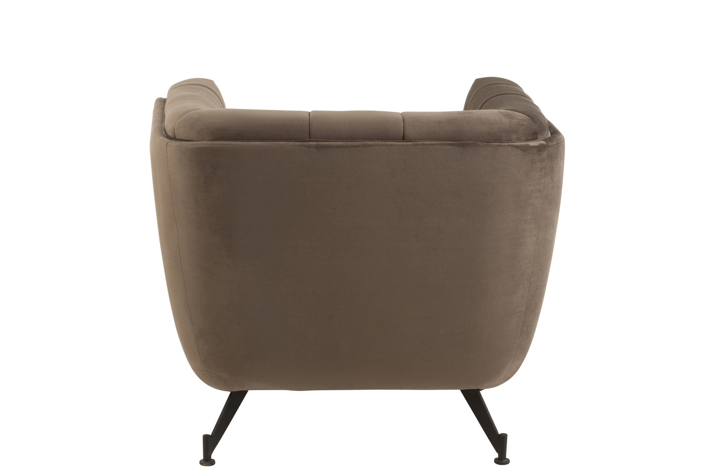 Lounge Chair 1-Seater Textile/Wood/Metal Dark Grey 