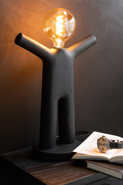 Lampe P'tit Maurice Poly Noir 