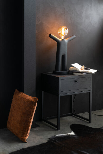 Lampe P'tit Maurice Poly Noir 