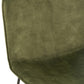 Lounge Chair Isabel Metal/Textile Green 