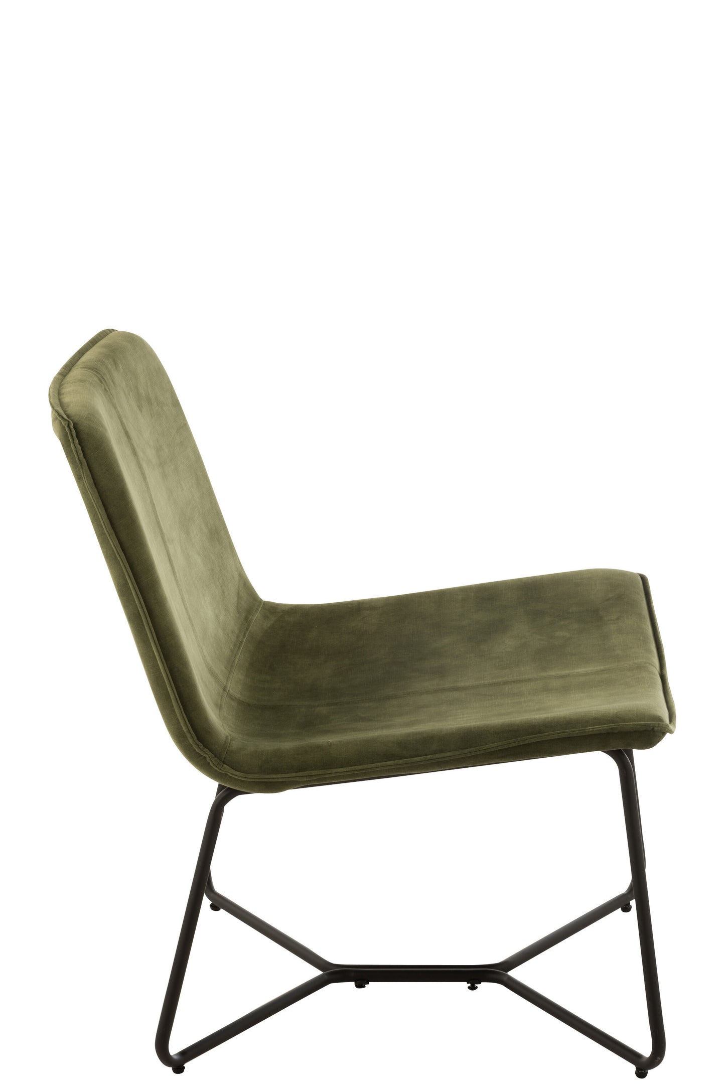 Lounge Chair Isabel Metal/Textile Green 