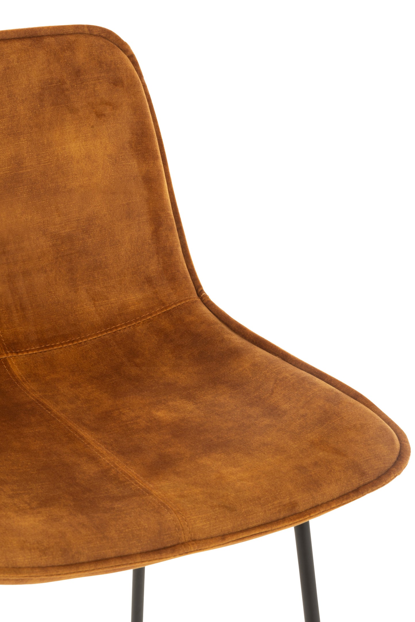 Bar chair Laurent Metal/Textile Ocher 