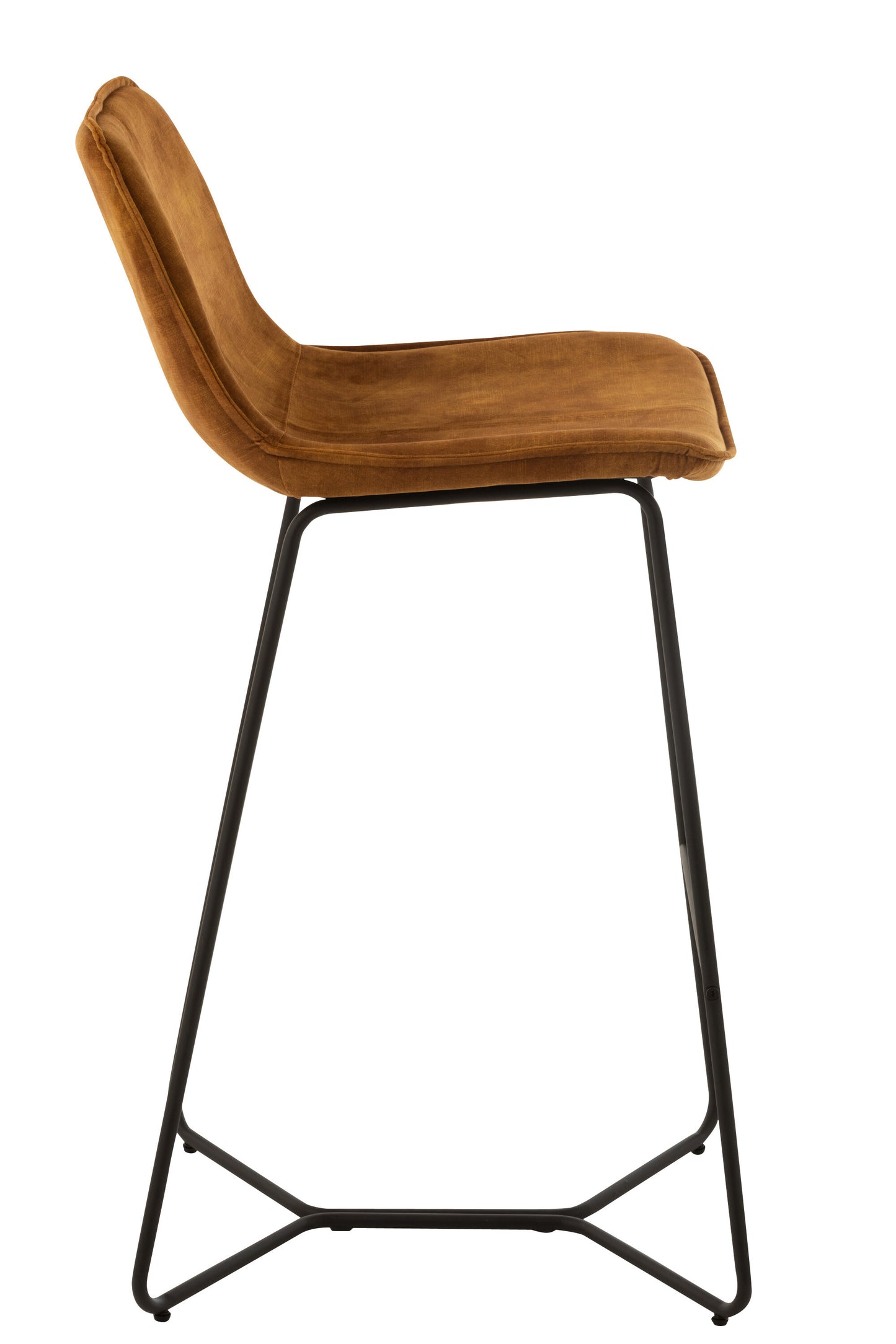 Bar chair Laurent Metal/Textile Ocher 