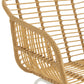 Chair Rachelle Outdoor Metal/Rattan Natural/White 