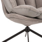 Chair Relax Cushion On Frame Textile/Metal Light Grey 