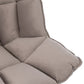 Chair Relax Cushion On Frame Textile/Metal Light Grey 