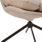 Stoel Relax Kussen Op Frame Textiel/Metaal Beige