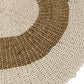 Tapis Rond Jonc de Mer Blanc/Naturel Small 