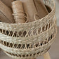 Set Of 3 Baskets On Tripod Seagrass Natural 