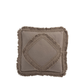 Cushion Fringe Square Cotton Taupe 