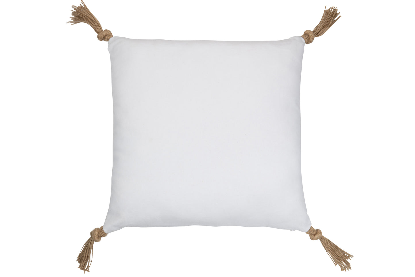 Cushion Face Square Polyester White 