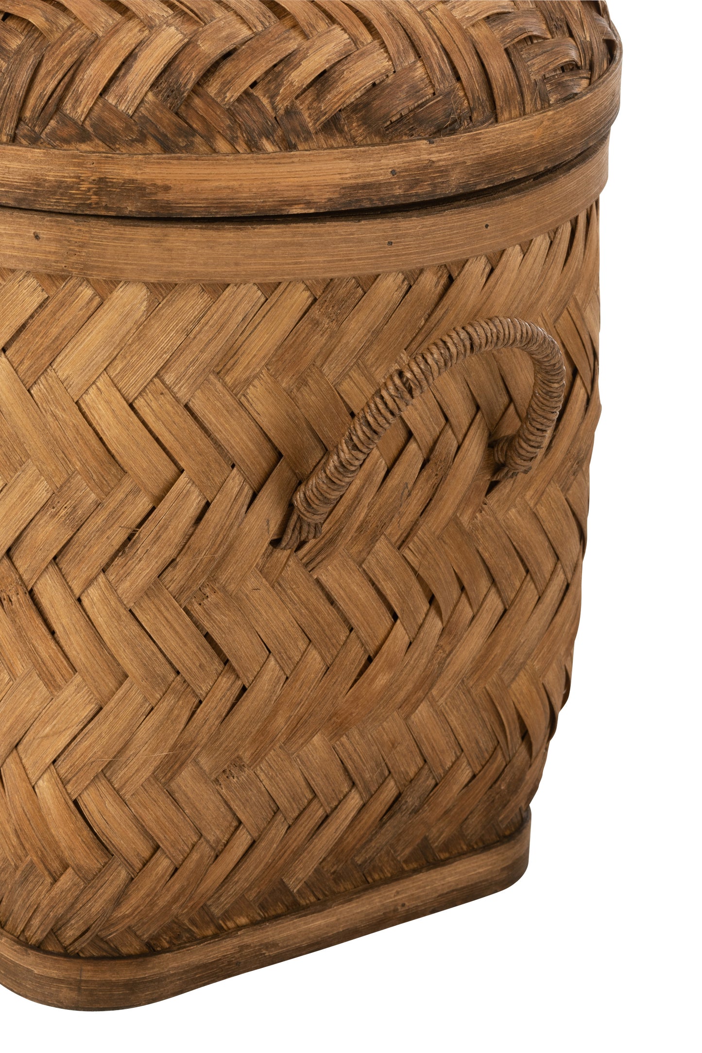 Set Of Three Storage Baskets Bamboo Natural 