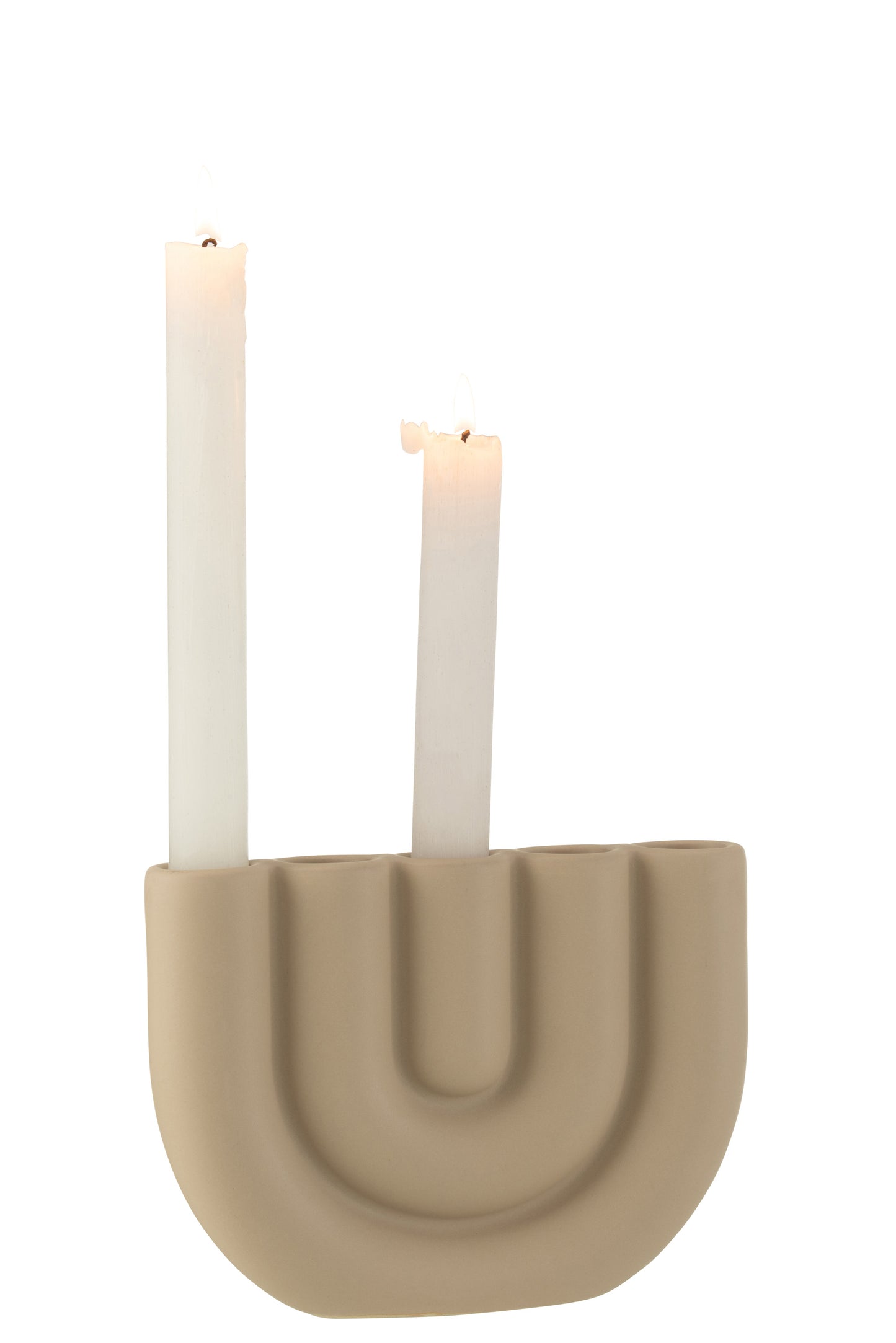 kristal Schurend Afdeling Candle holder Bow 5 candles Beige – Felika