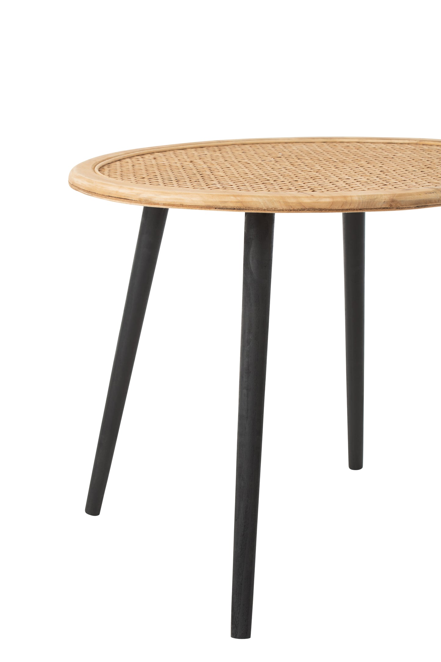 Set Van Twee Bijzettafel Bamboo Naturel