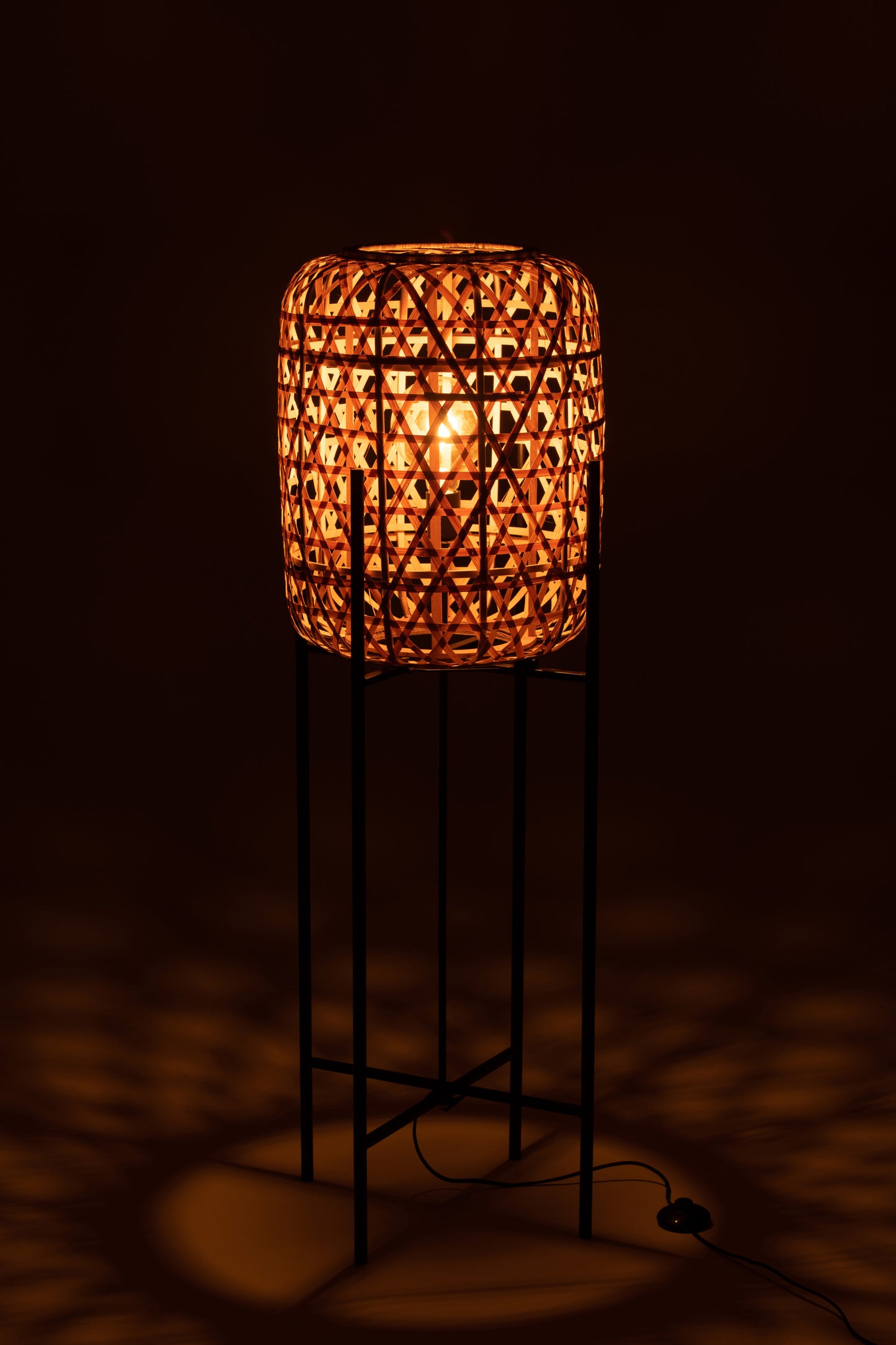 Lamp Op Voet Bamboo Naturel Large