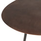 Coffee table Drop Aluminium/Iron Brown Large 