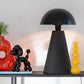 Tafellamp Paddenstoel Metaal Mat+Blinkend Zwart