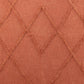 Jete De Lit Floches Coton Terracotta 