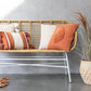 Cushion Stripe+Tassel Textile Terracotta 