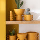 Flowerpot Zenia Ceramic Ocher Large 