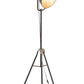 Floor Lamp Round Metal Gray Large 