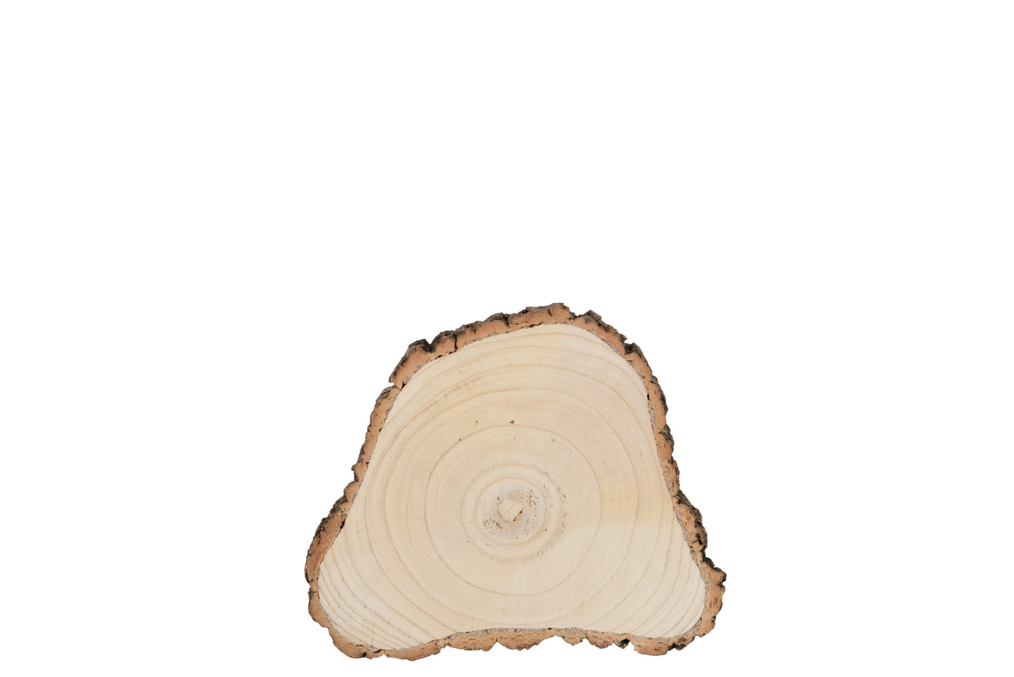 Disc Irregular Paulownia Bark Natural Small 