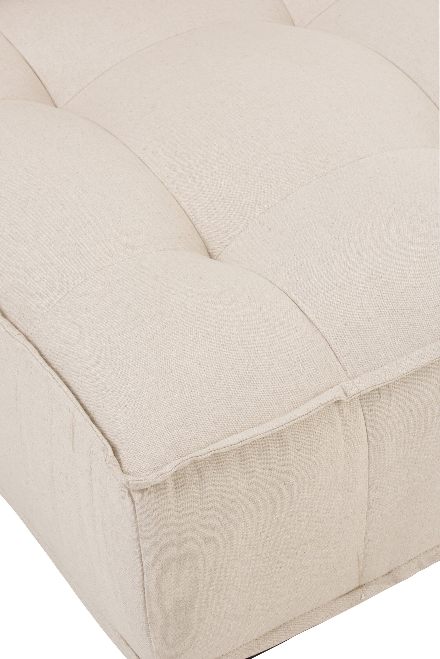 Seat 1 Seat Pouf Linen Beige 