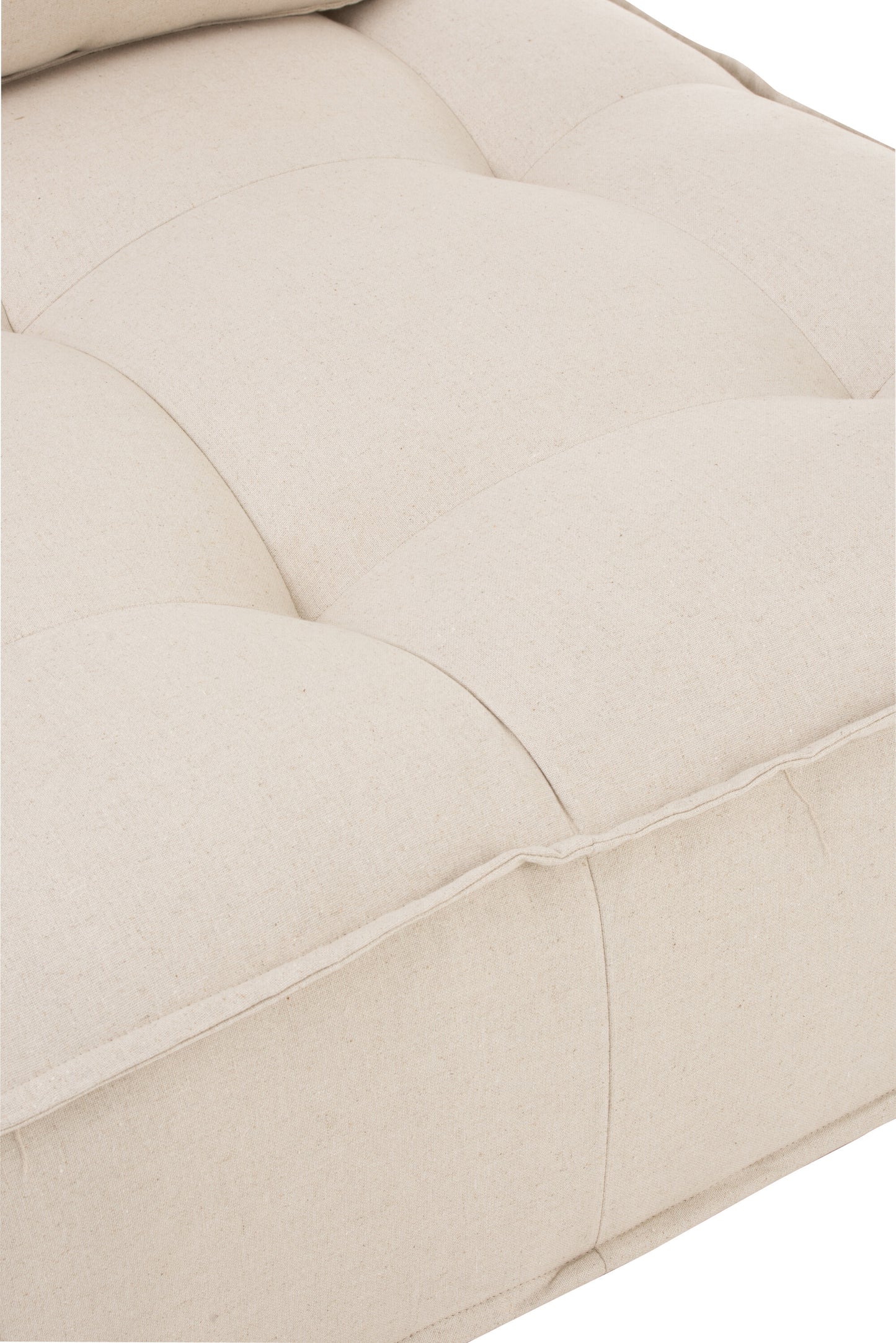 Seat 1 Seat Pouf Linen Beige 