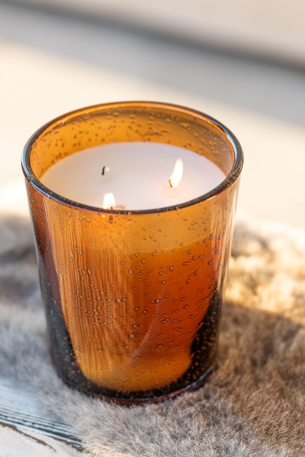 Scented candle Portofino Glass Brown Small 