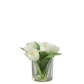 Tulpen In Vaas Rond Plastiek Glas Wit Small