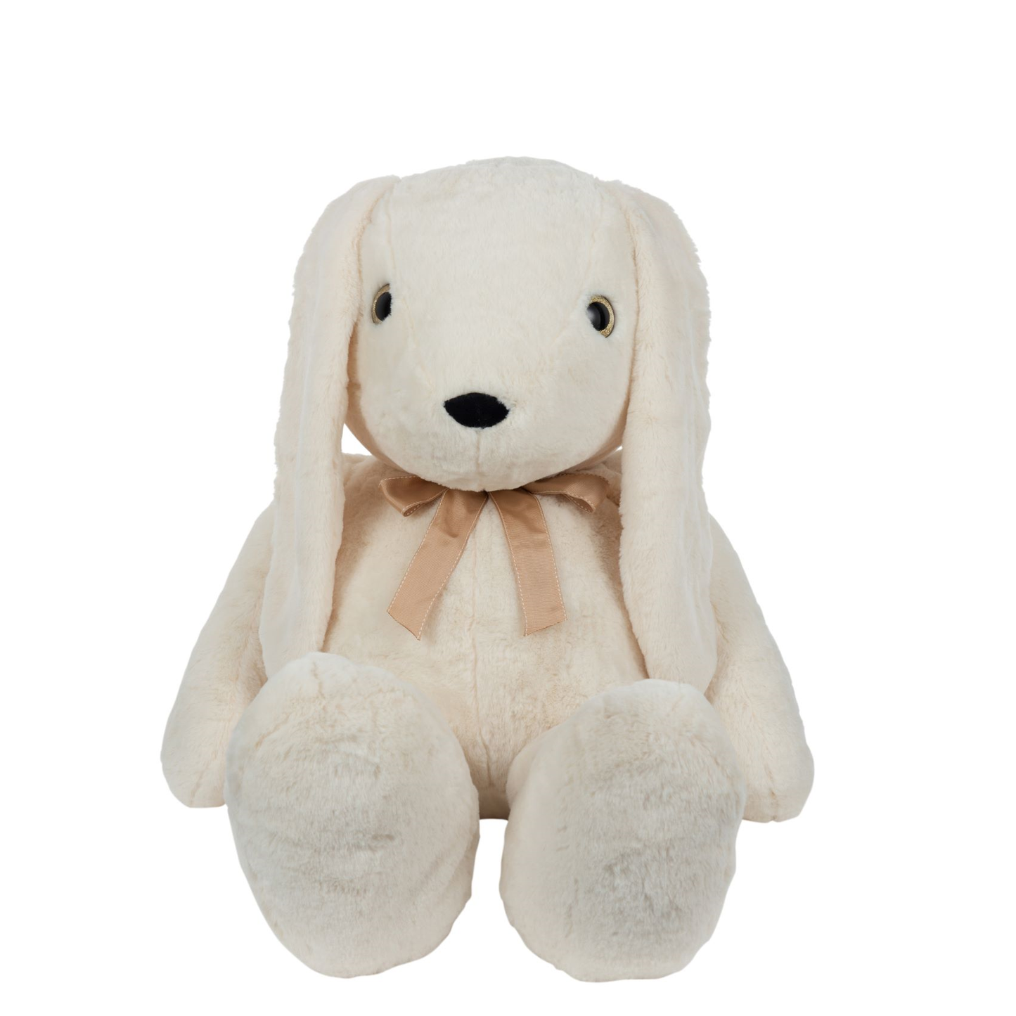 Rabbit Bow Plush Ecru Large 