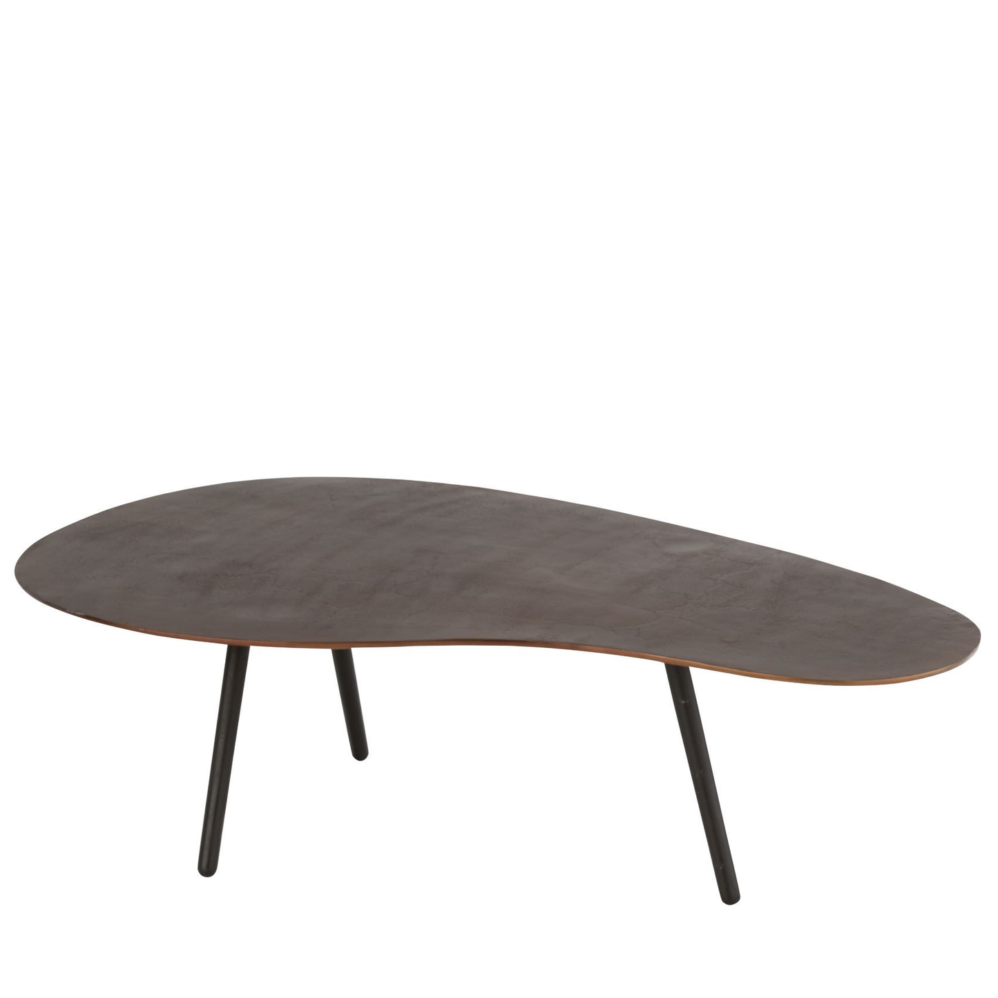 Coffee table Drop Aluminium/Iron Brown Large 