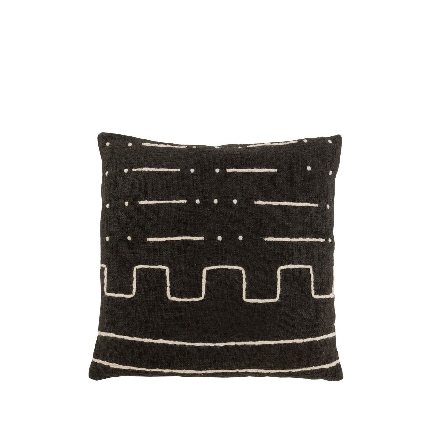 Cushion Graphic Drawing 1 Cotton Black 